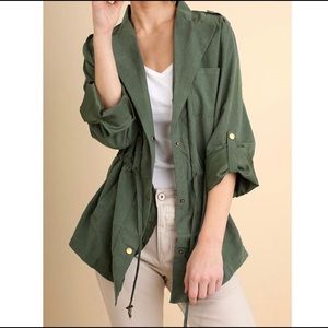Utility Jacket with drawstring